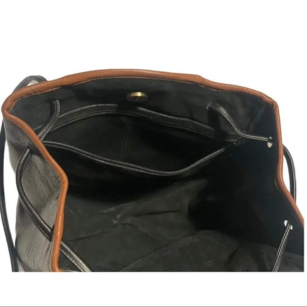 Jo Ann Page Marina Black Leather Purse!
